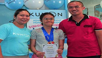 Kumon (K of C) Awards Students with Advanced Levels